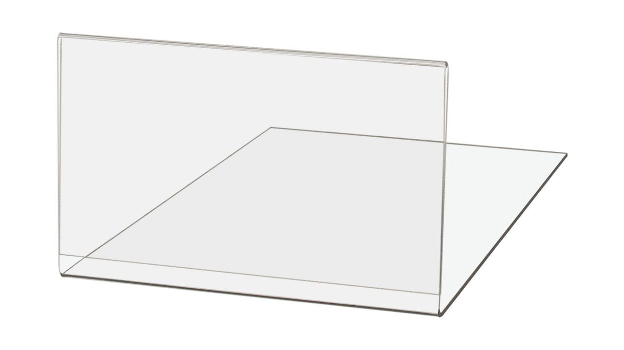 6"W x 4"H Grocery Store Shelf Label Display Price Tag Sign Holder