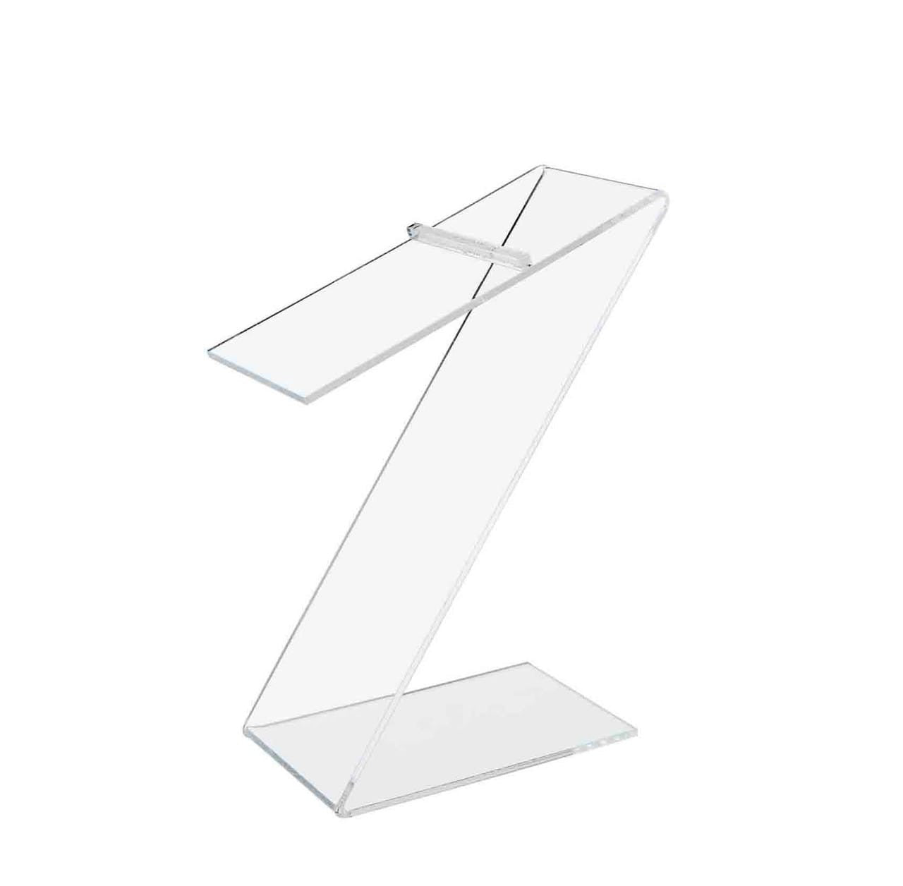 Acrylic Display Shoe Riser 6"H Z Shaped Footwear Stand