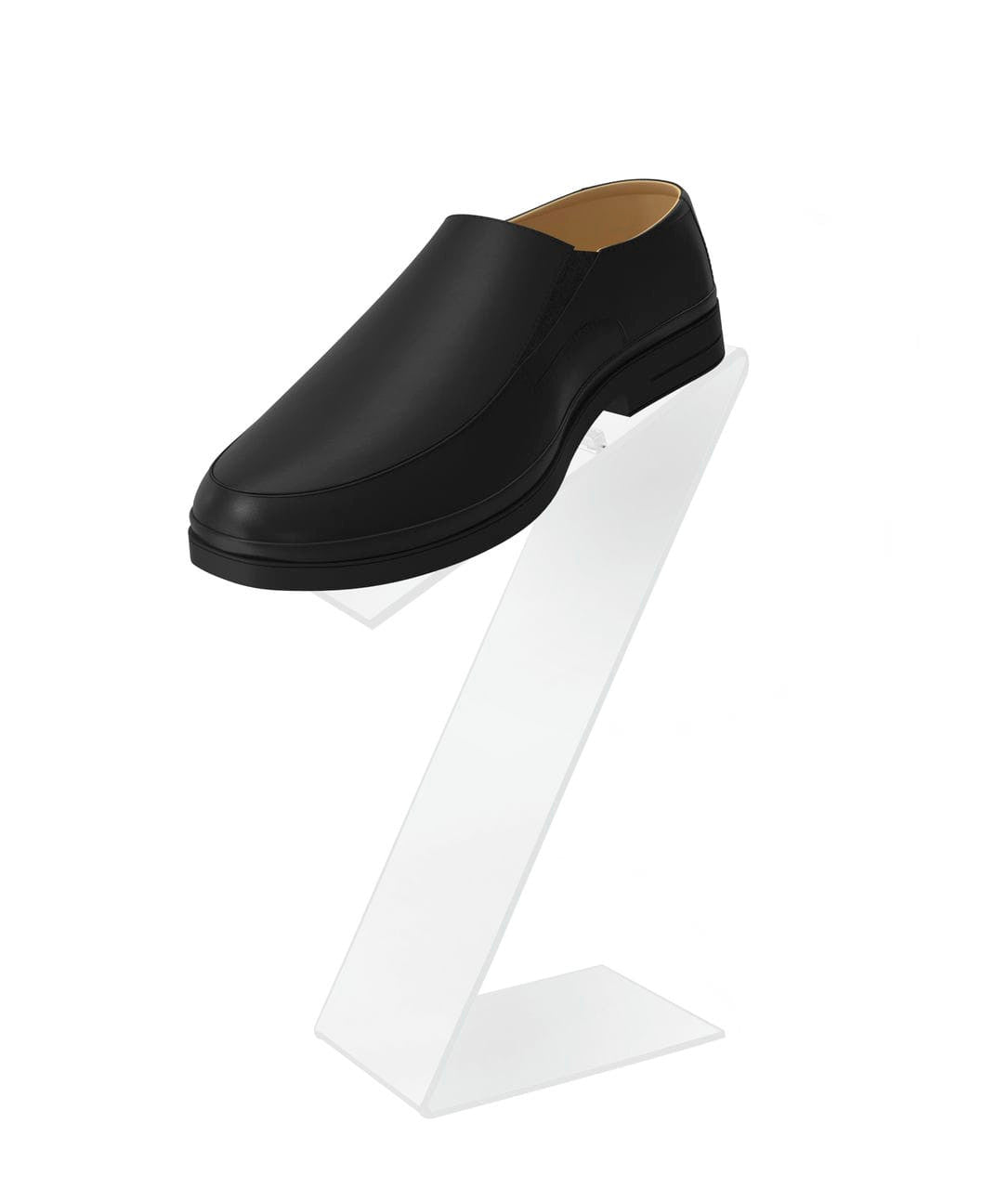 Acrylic Display Shoe Riser 10.5"H Z Shaped Footwear Stand
