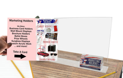 11"W x 8.5"H Landscape Sign Holder with Appointment Card Pocket