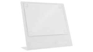 11" x 8.5" Landscape Sign Holder with 2 Business Card Slots