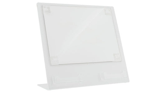 11" x 8.5" Landscape Sign Holder with 2 Business Card Slots