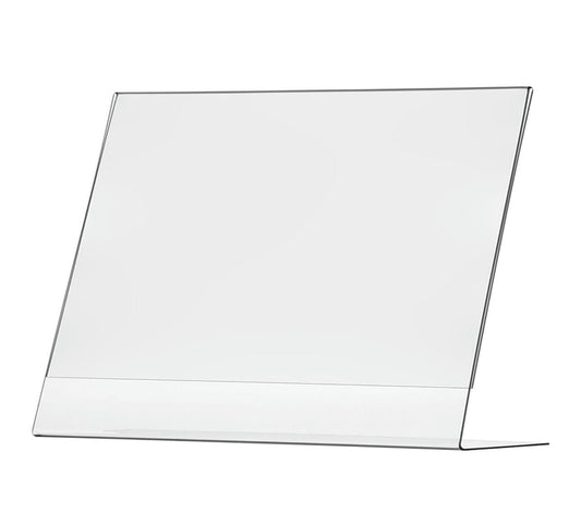 14"W x 11"H Sign Holder Landscape Frame Retail POP Display Stand