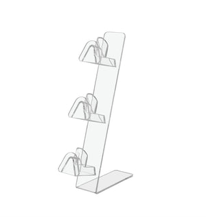 Three Pair Eyewear Stand Slant Back Retail Sunglasses Display