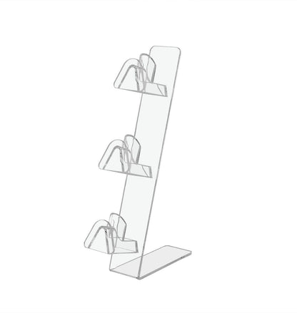 Three Pair Eyewear Stand Slant Back Retail Sunglasses Display