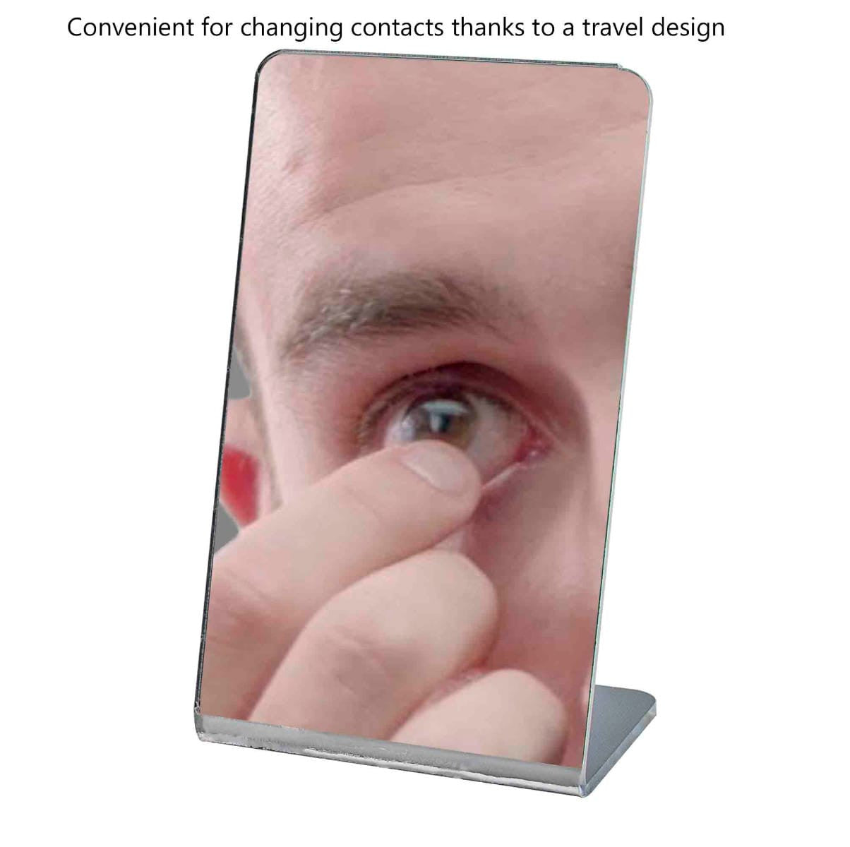 3" x 5" Acrylic Mirror Slant Back Freestanding Countertop Display