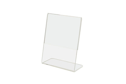 4"W x 5"H Sign Holder Photo Small Ad Frame Side Load Slanted