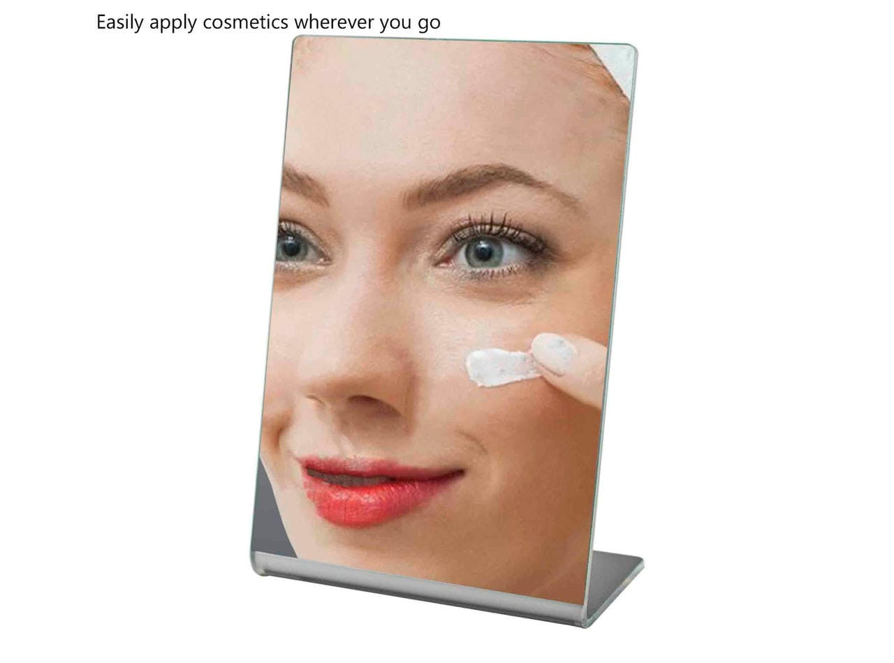 4" x 6" Acrylic Mirror Slant Back Freestanding Countertop Display