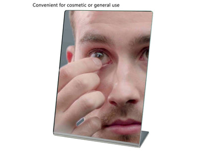 5" x 7" Acrylic Mirror Slant Back Freestanding Countertop Display