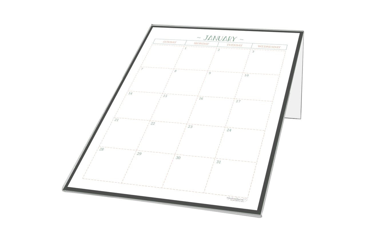 6"W x 9"H Sign Holder Menu Display Side Load Slant Back Holder