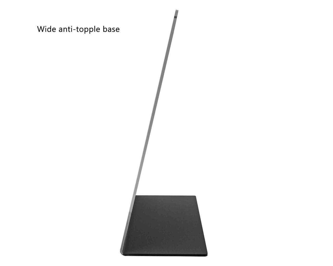 8" x 10" Acrylic Mirror Slant Back Freestanding Countertop Display