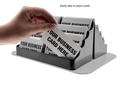 Spinning Business Card Holder 16 Pocket Counter Display
