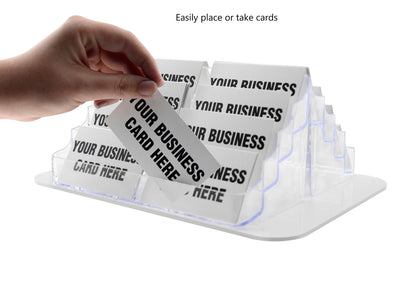 Spinning Business Card Holder 16 Pocket Counter Display