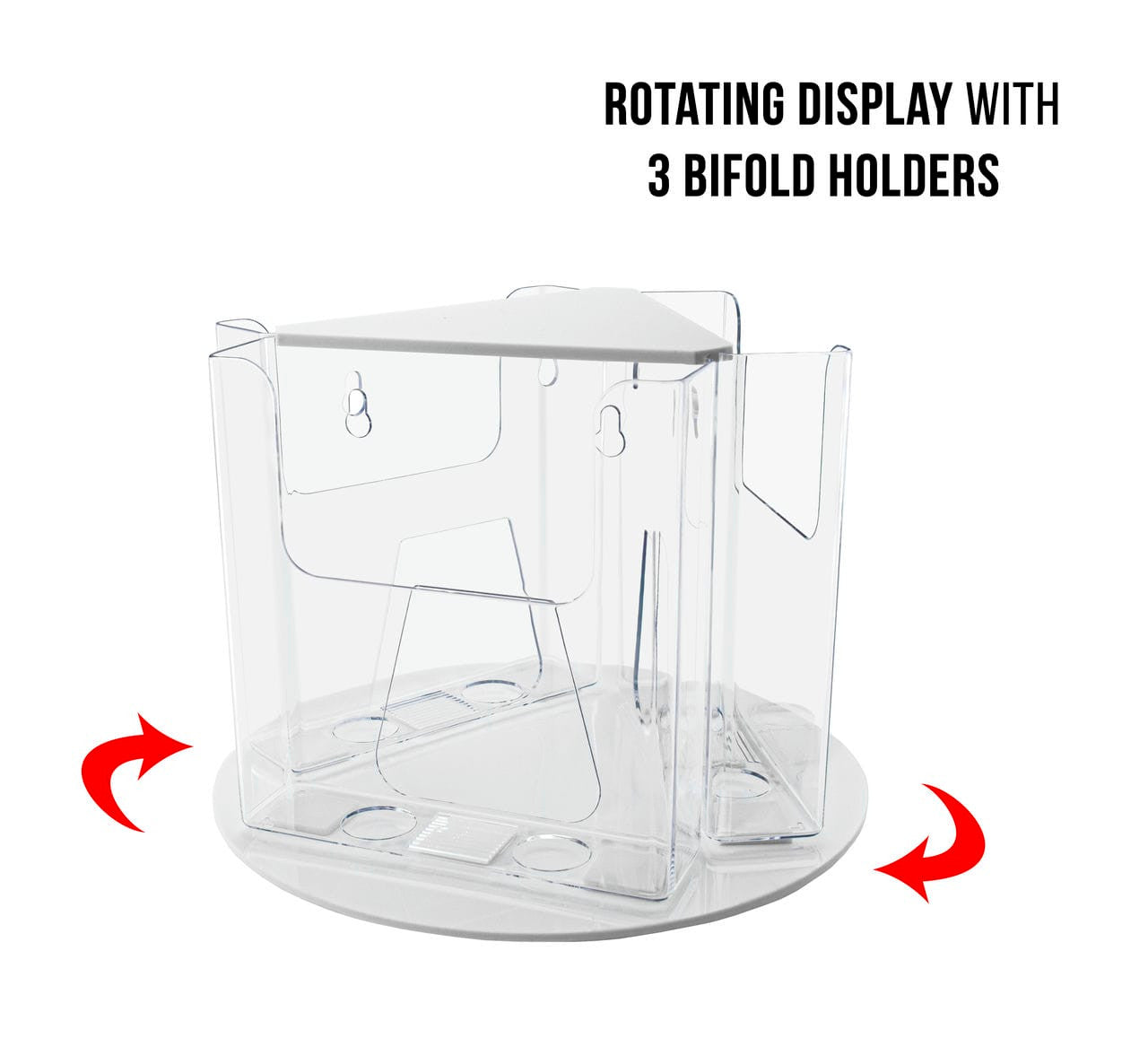 Rotating Brochure Holder for 6"W Bifolds Countertop Stand