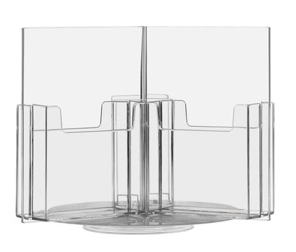 Rotating Holder for 4"W Brochures 6 Pocket Countertop Display