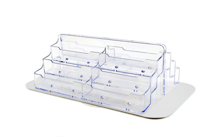 Spinning Business Card Holder 12 Pocket Countertop Display