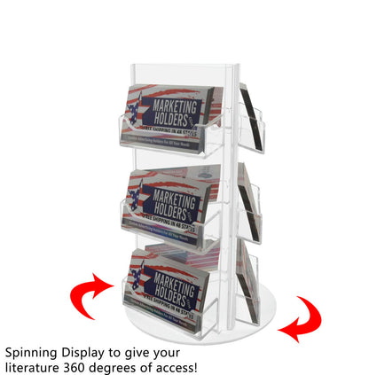 9 Pocket Rotating Business Card Holder