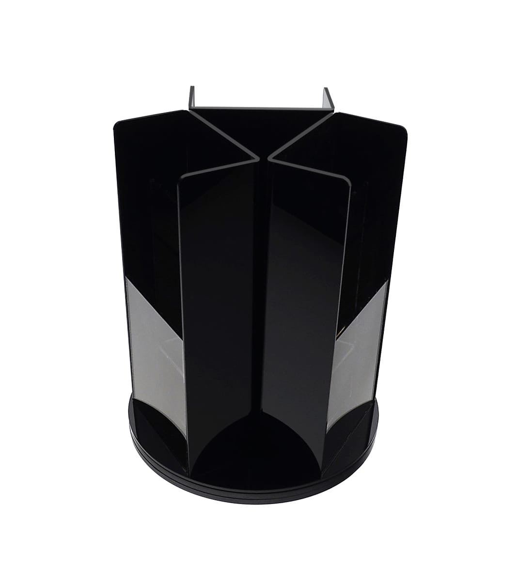 Rotating Trifold Holder for 4"W Brochures Multi Pocket Display