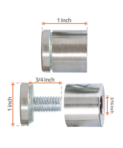 Sign Standoff Screw for Wall Mount Sign Holders