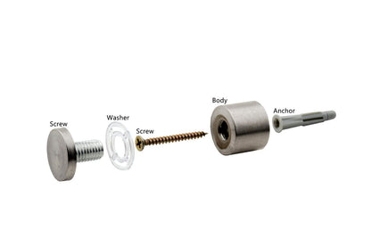 Sign Standoff Screw for Wall Mount Sign Holders