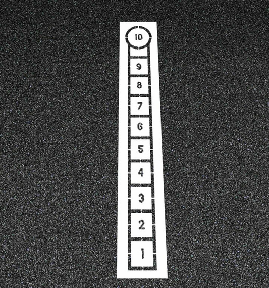 Hopscotch Stencil DIY Kit Pavement Template