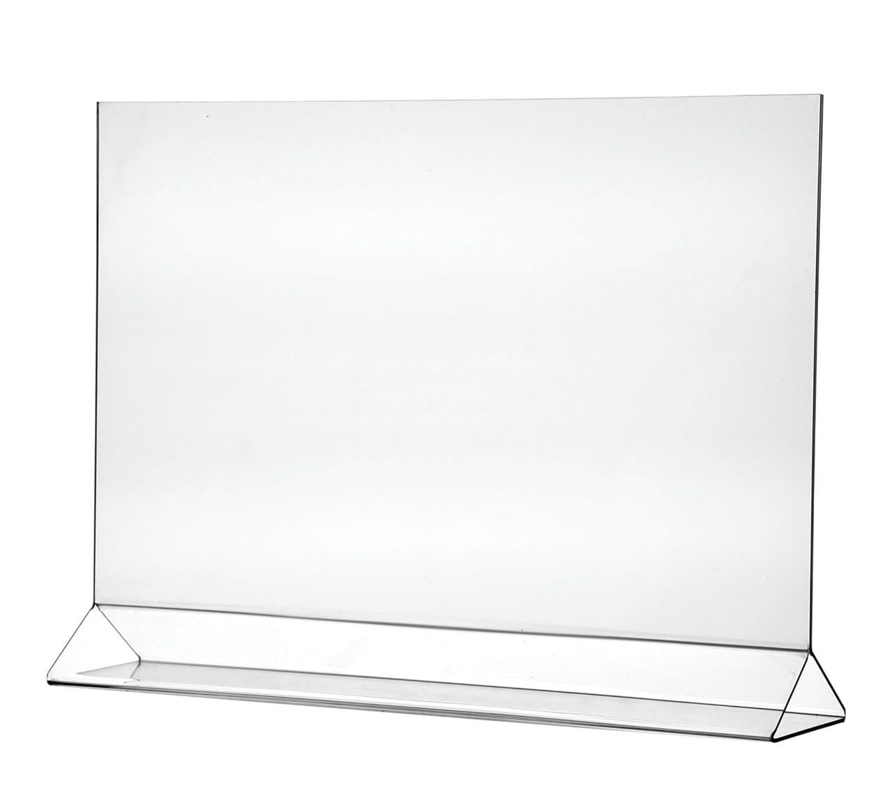 17"W x 11"H Sign Holder Top Load Double Sided Landscape Table Tent