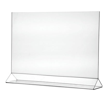 17"W x 11"H Sign Holder Top Load Double Sided Landscape Table Tent