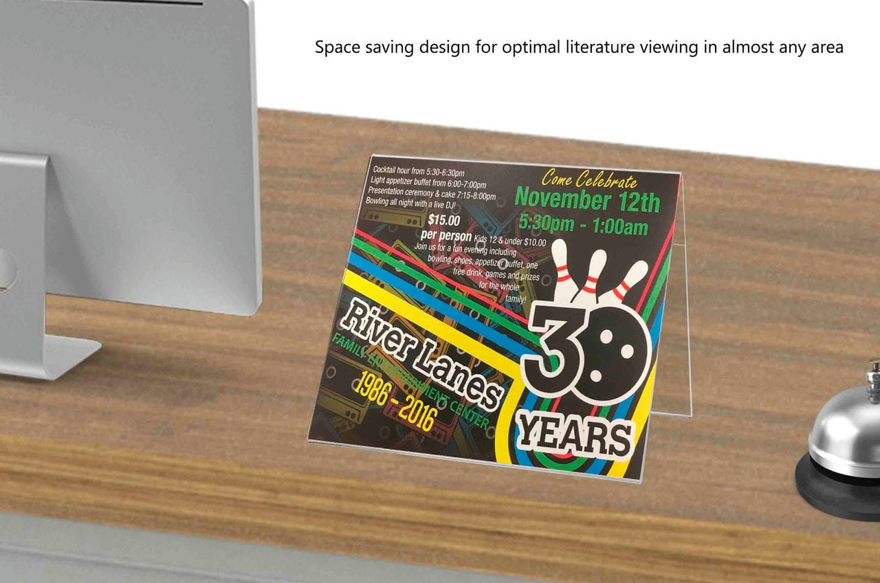 11"W x 8.5"H A Frame Sign Holder Double Sided Table Tent