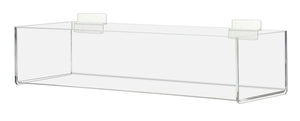 15"W Slatwall Single Compartment Organizer Storage Tray