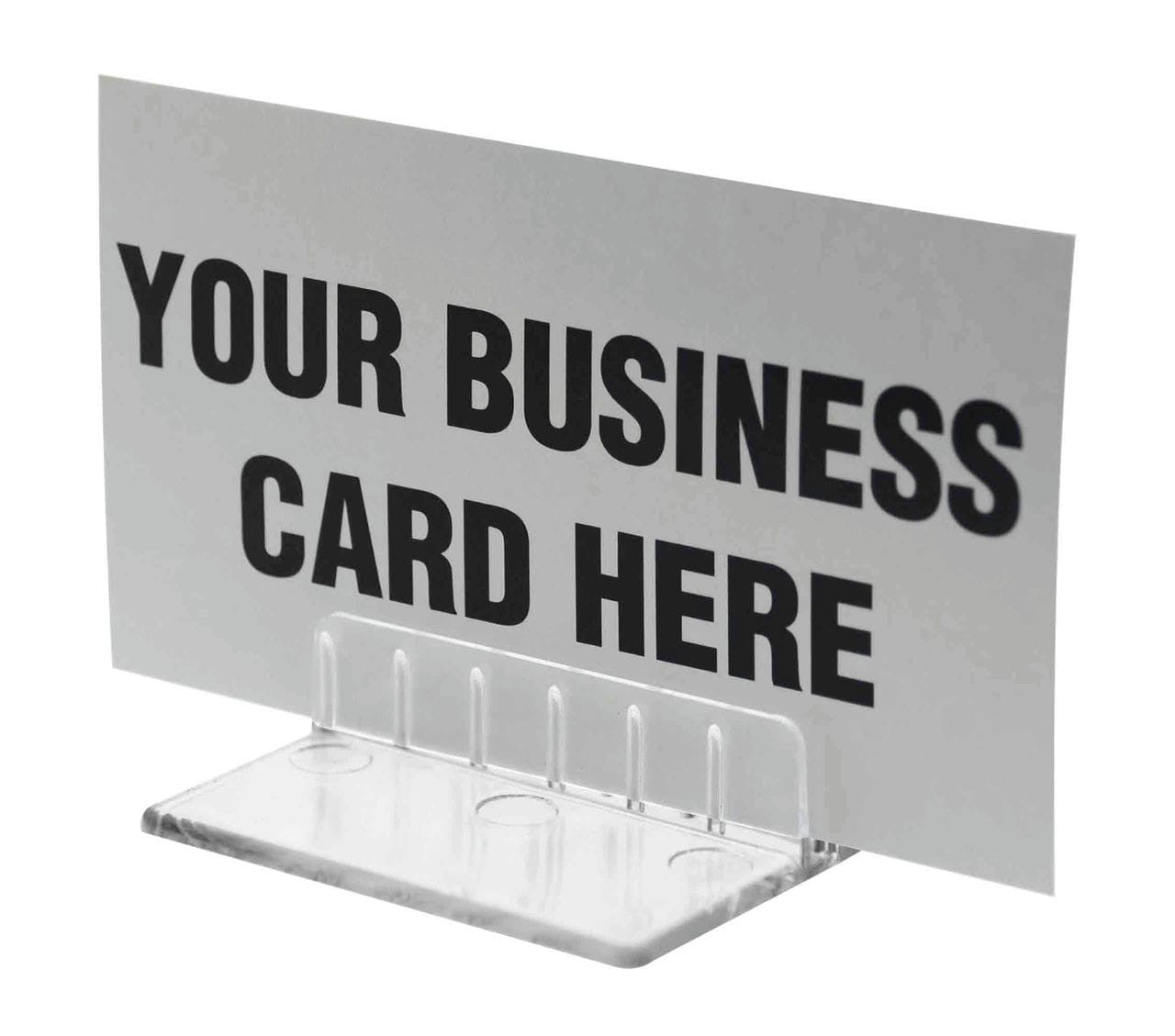 Business Card Holder Small Sign Nameplate Display Countertop