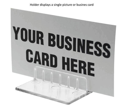 Business Card Holder Small Sign Nameplate Display Countertop