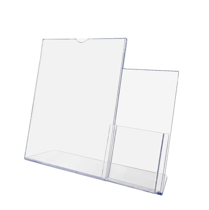 8.5"W x 11"H TopLoad TRUVu Table Sign Holder with Brochure Pocket