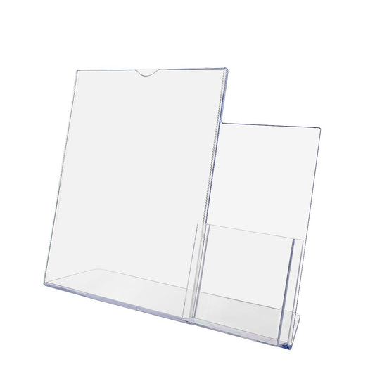 8.5"W x 11"H TopLoad TRUVu Table Sign Holder with Brochure Pocket