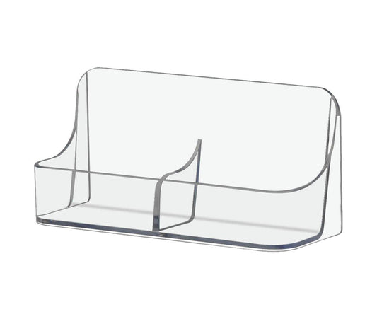 2 Pocket Vertical Business Card Holder Desktop Gift Card Display