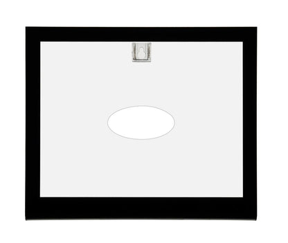 11"W x 8.5"H Photo Viewer Black Border Landscape Wall Mount Frame