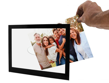 11"W x 8.5"H Photo Viewer Black Border Landscape Wall Mount Frame