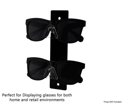 2 Tier Eyewear Display Wall Mount Safety Glasses Rack