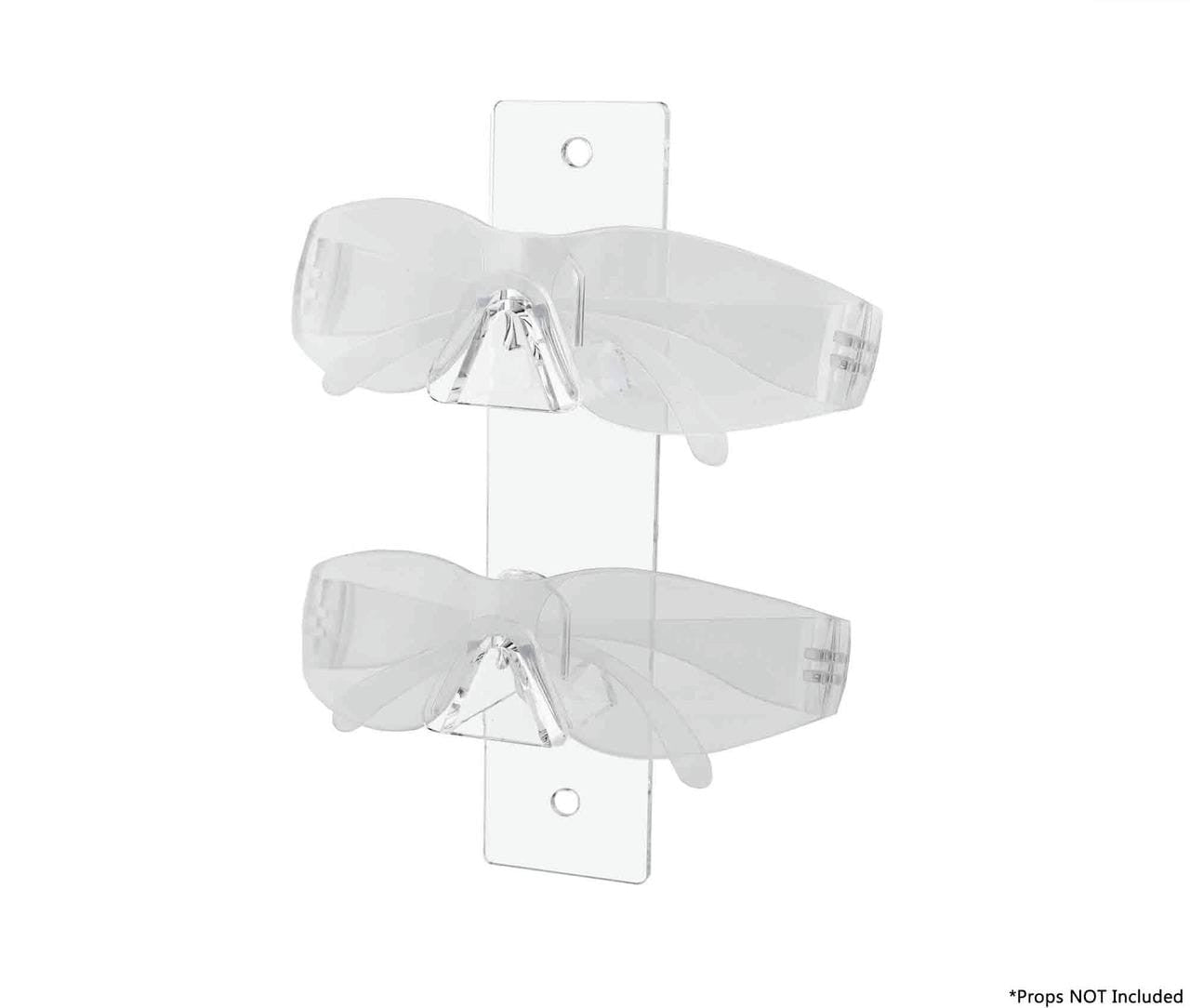 2 Tier Eyewear Display Wall Mount Safety Glasses Rack
