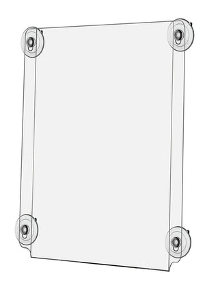 22"W x 28"H Window Poster Holder Double Sided with Suction Cups