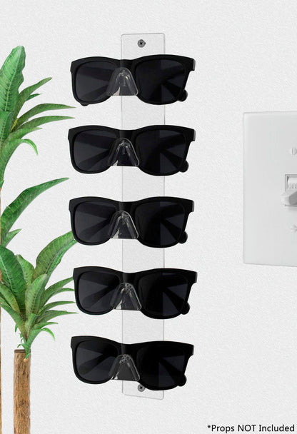 5 Pair Sunglasses Rack Eyeglasses Organizer Wall Holder Nose