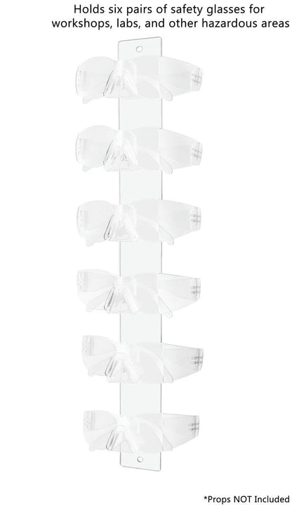 6 Pair Sunglasses Rack Multi Tier Eyewear Wall Organizer