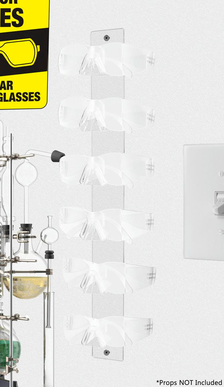 6 Pair Sunglasses Rack Multi Tier Eyewear Wall Organizer