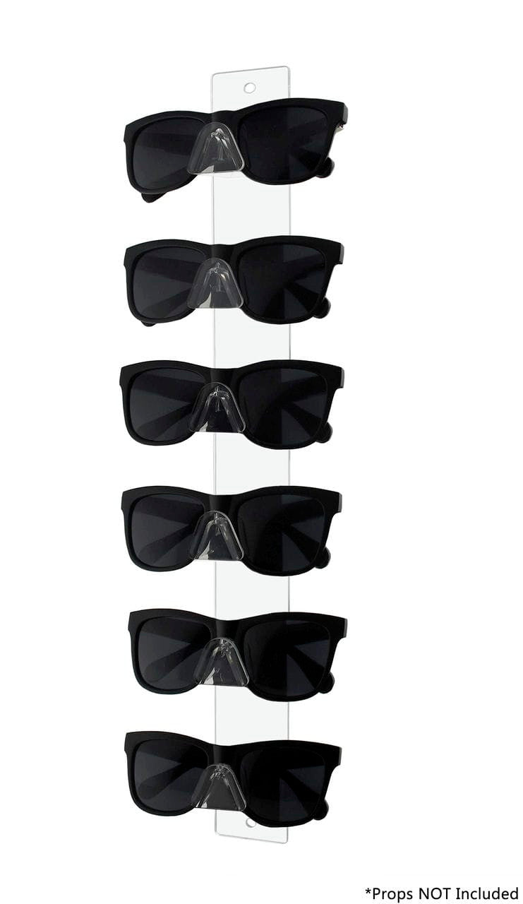 6 Pair Sunglasses Rack Multi Tier Eyewear Wall Organizer