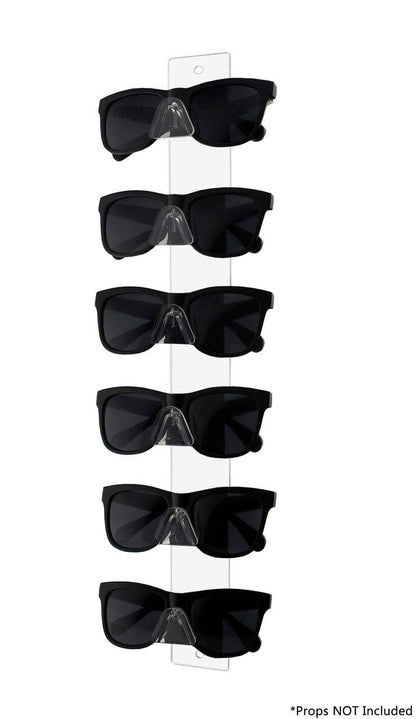 6 Pair Sunglasses Rack Multi Tier Eyewear Wall Organizer