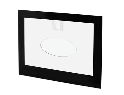 7"W x 5"H Picture Frame Black Border Wall Mount Image Sign Holder