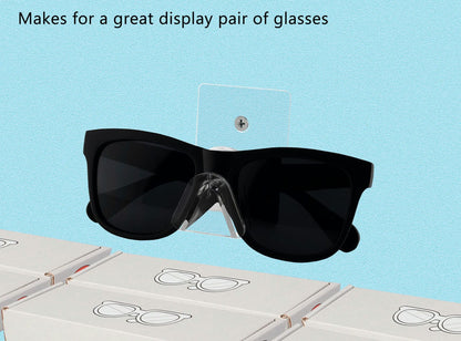 Single Sunglasses Eyeglasses Wall Mount Rack Holder Clear Nose