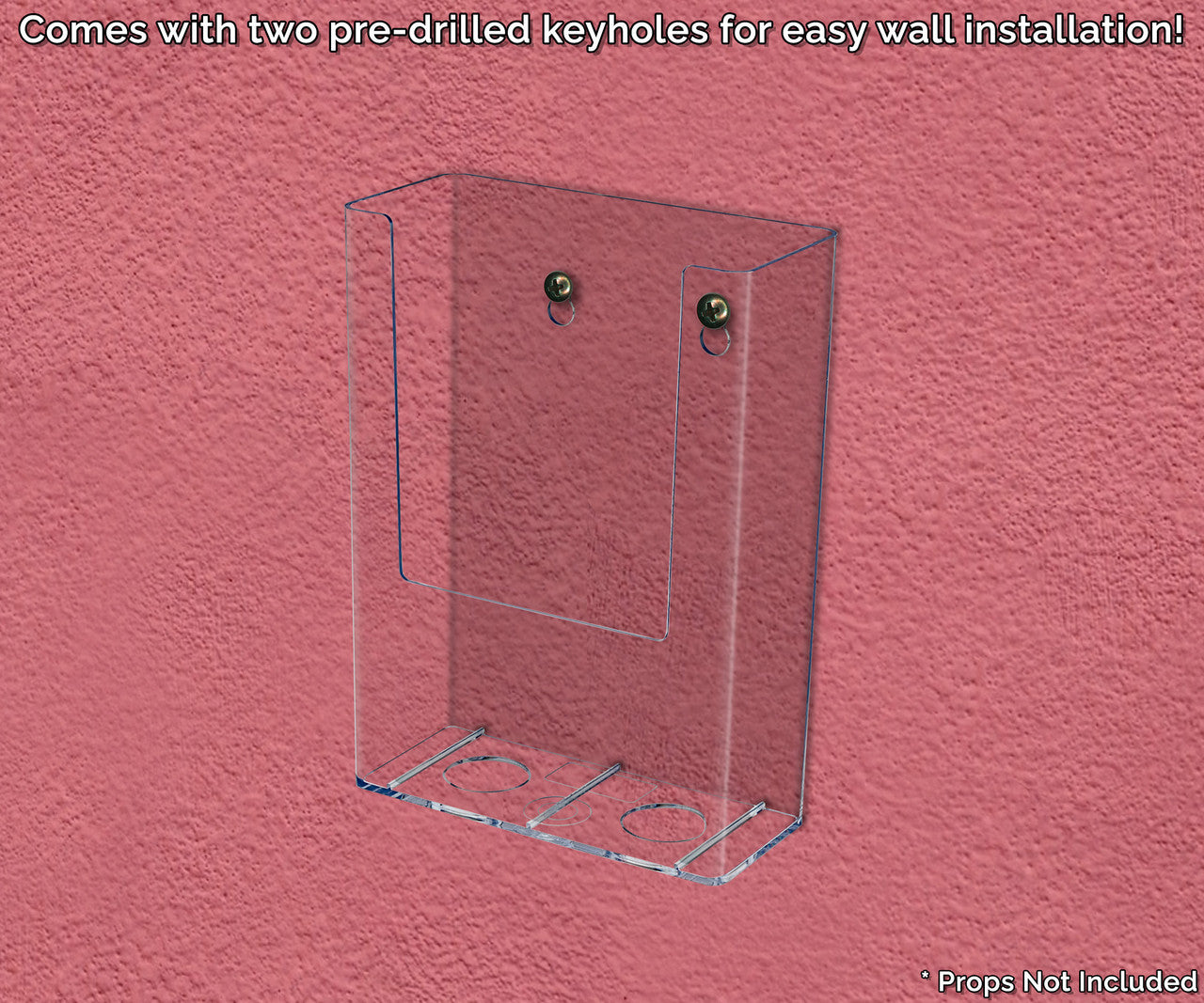 4.5"W Bifold Brochure Holder Wall or Countertop Display