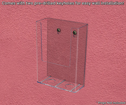 4.5"W Bifold Brochure Holder Wall or Countertop Display