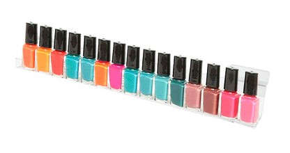 Slatwall 15"W Floating J Shelf Clear Acrylic