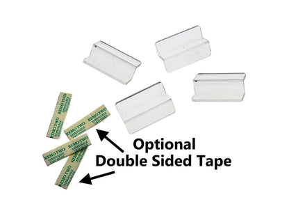 2"W Z-Bar Slatwall Hardware Attachment Accessory Acrylic or Styrene